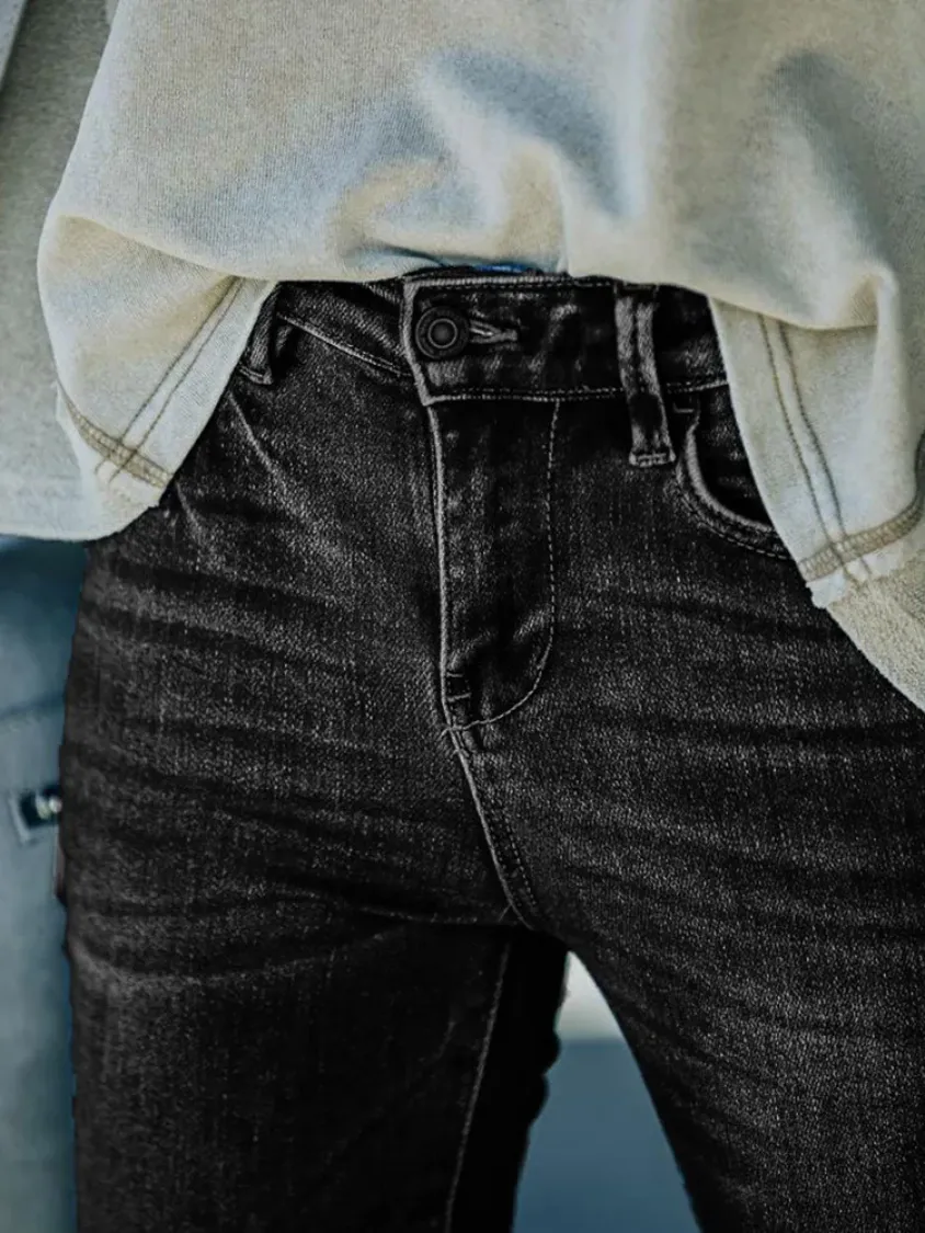 Women's Slim Fit High Waisted Denim Flared Pants | Perfect for Everyday Wear