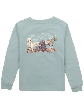 Youth Hunting Dogs LS Tee - Fog
